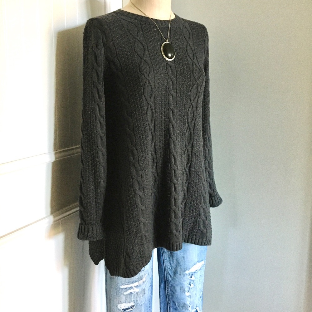 🔴Jeanne Pierre - Cable Knit Sweater/Tunic